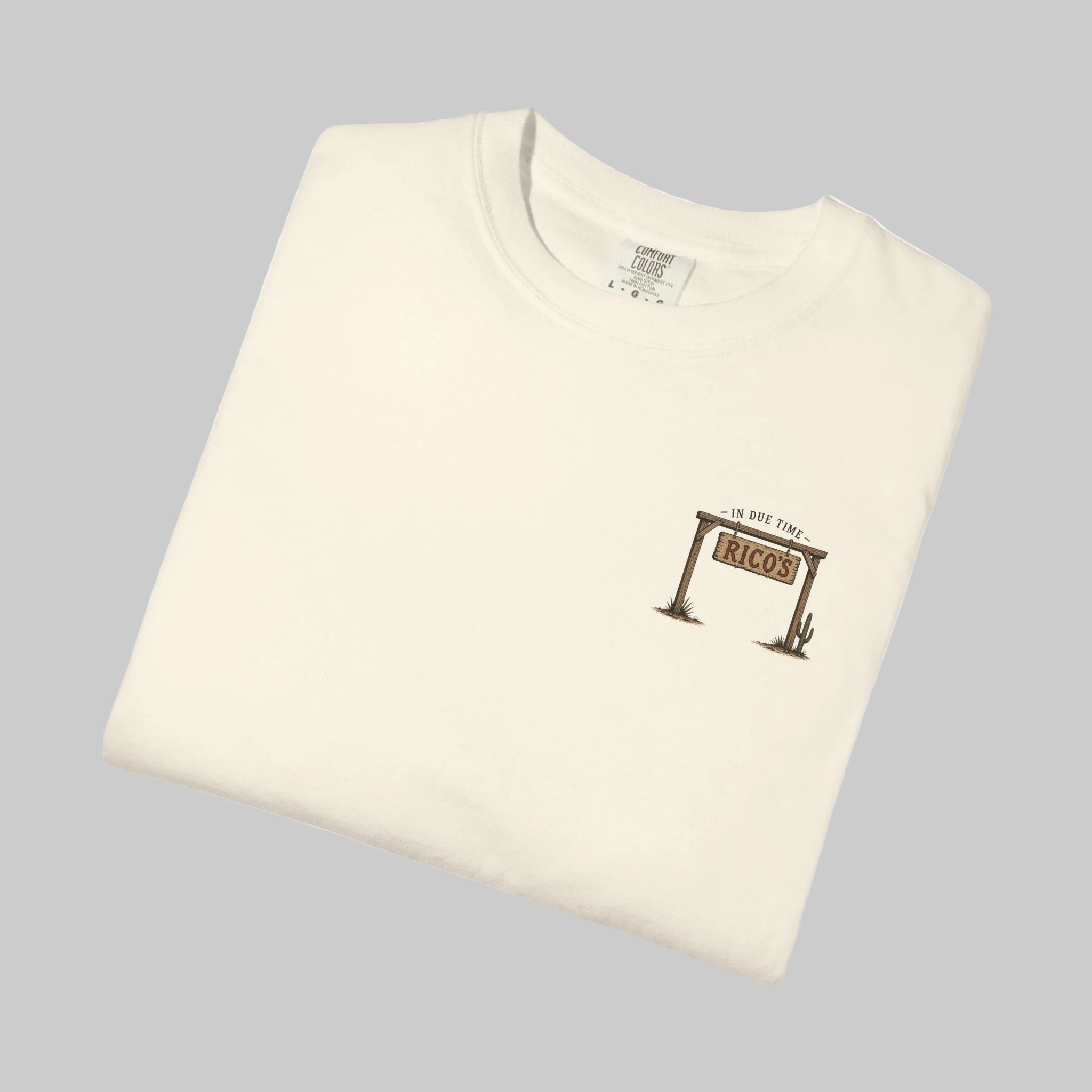 Vintage Desert Tee — “Dry Season — In Due Time” Rico’s Roadside Lizard