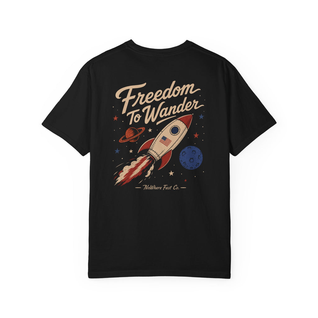 Freedom to Wander Rocket - Tee