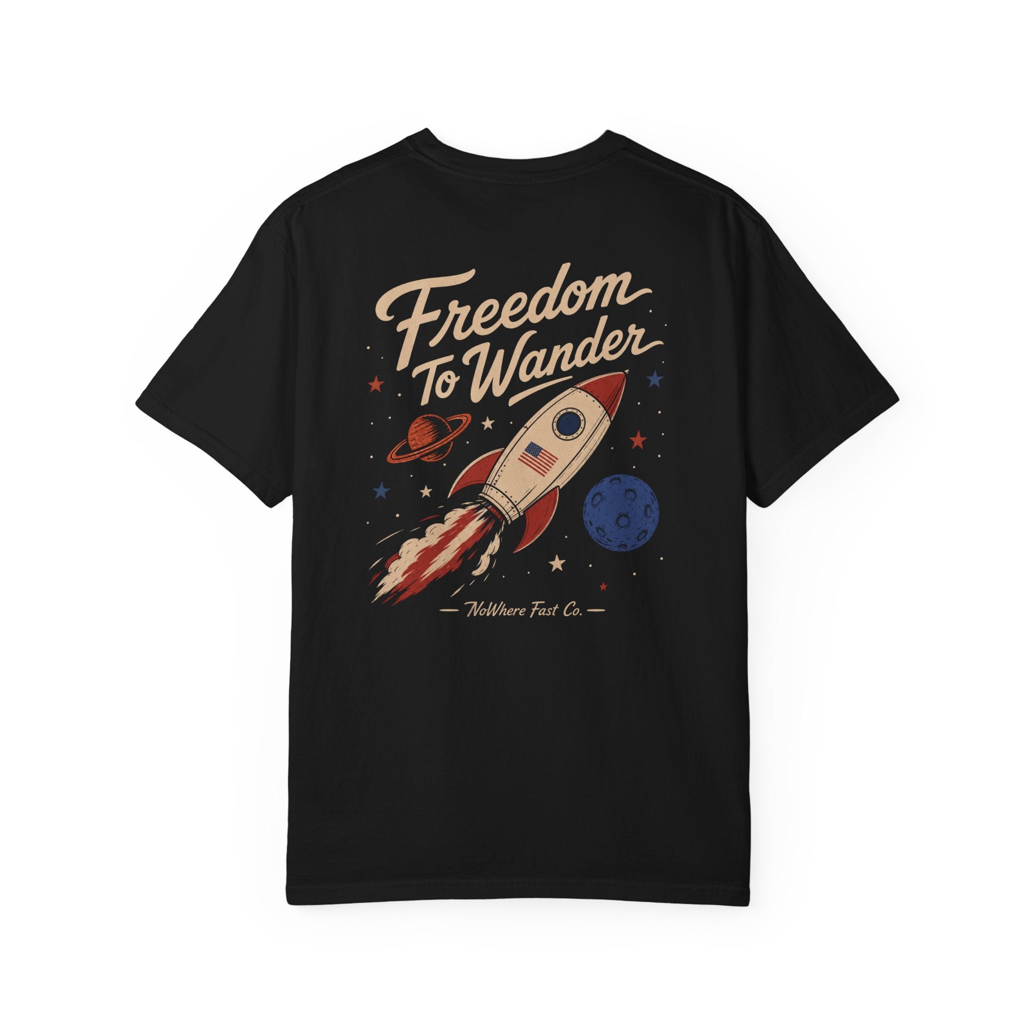 Freedom to Wander Rocket - Tee