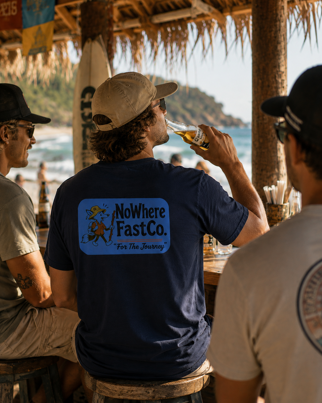 NoWhere Fast Co. T‑Shirt — Retro Roadtrip Graphic Tee