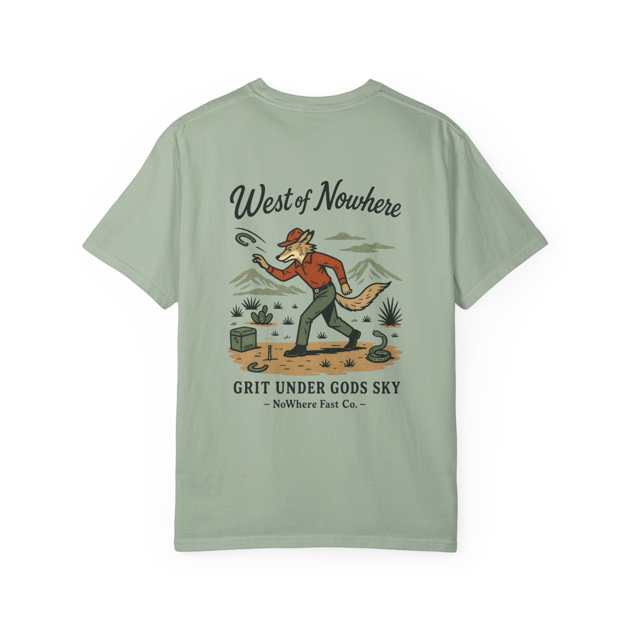 Vintage Western Horseshoe Tee — "Grit Under God’s Sky"
