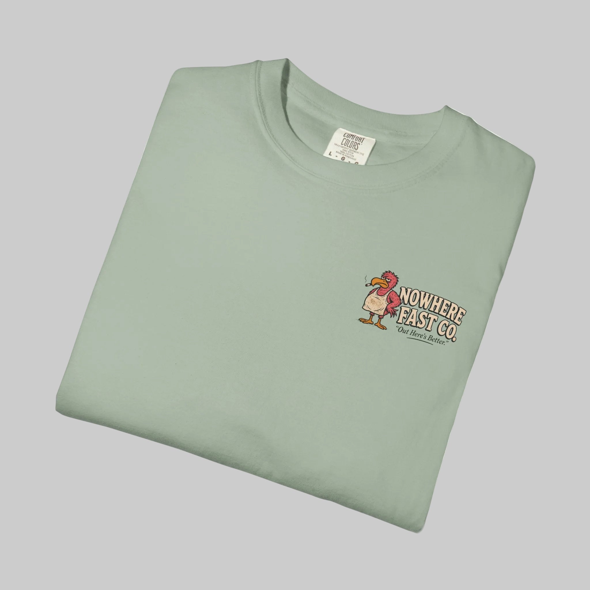Nowhere Fast Co. Pink Flemmy Vintage Tee — Coastal Retro Graphic T-Shirt