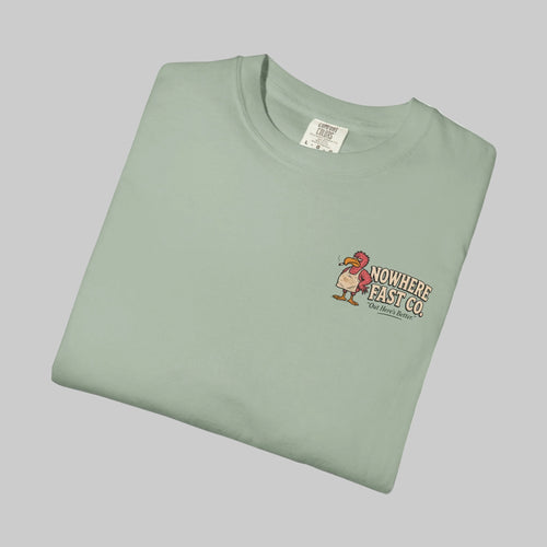 Nowhere Fast Co. Pink Flemmy Vintage Tee — Coastal Retro Graphic T-Shirt