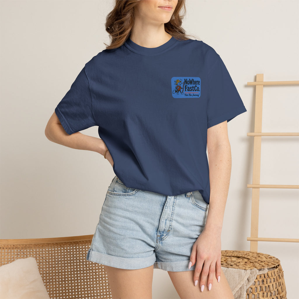 NoWhere Fast Co. T‑Shirt — Retro Roadtrip Graphic Tee