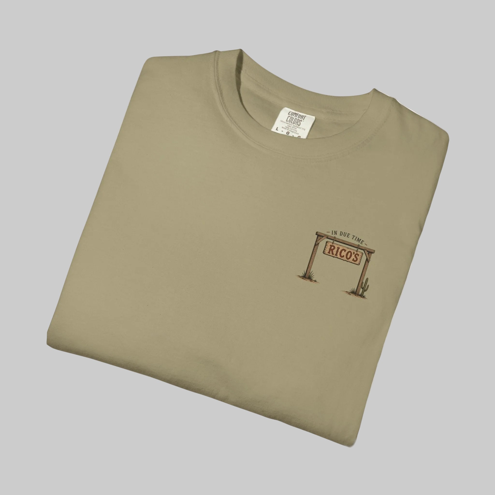 Vintage Desert Tee — “Dry Season — In Due Time” Rico’s Roadside Lizard