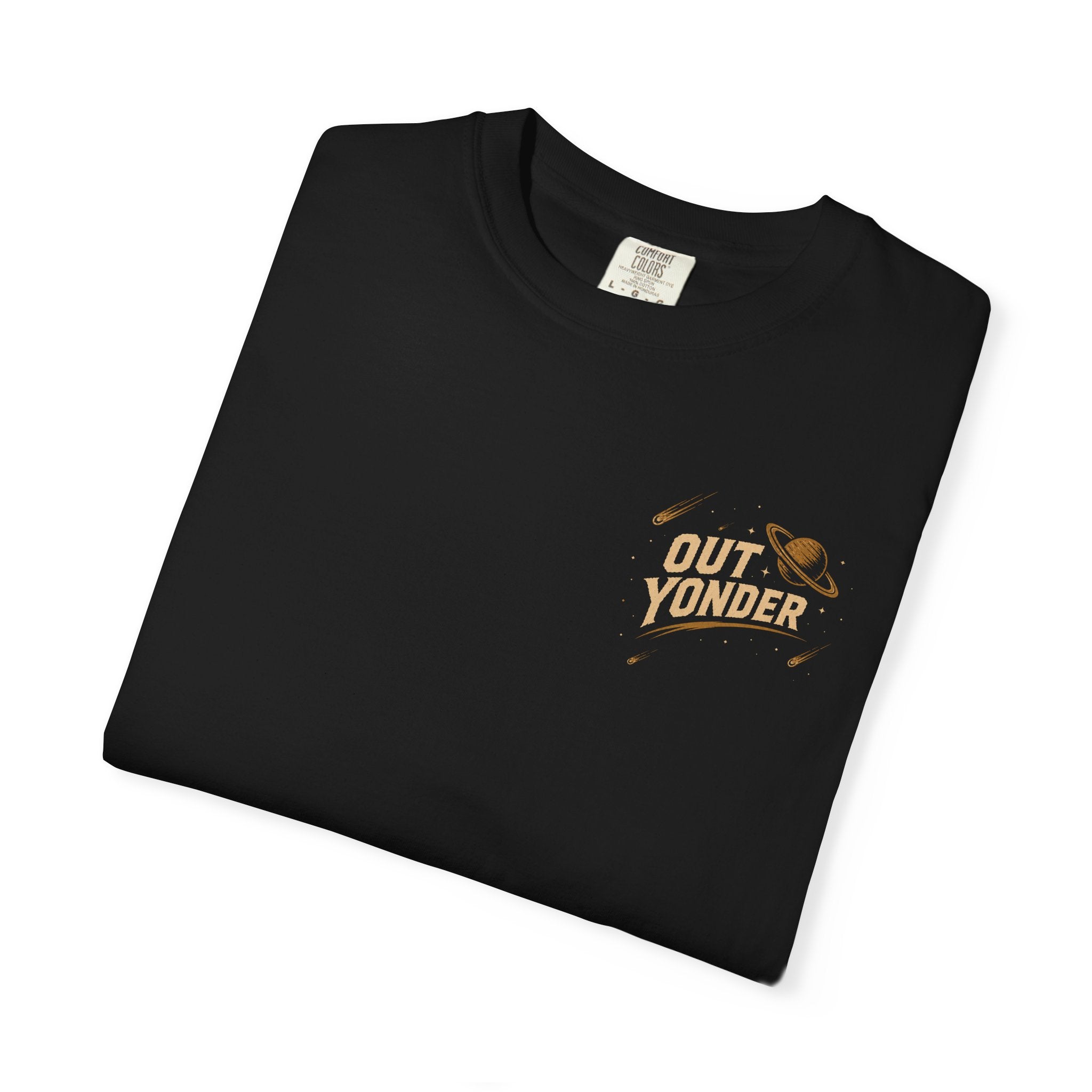 Out Yonder Cowboy Astronaut T-Shirt — Retro Western Space Graphic