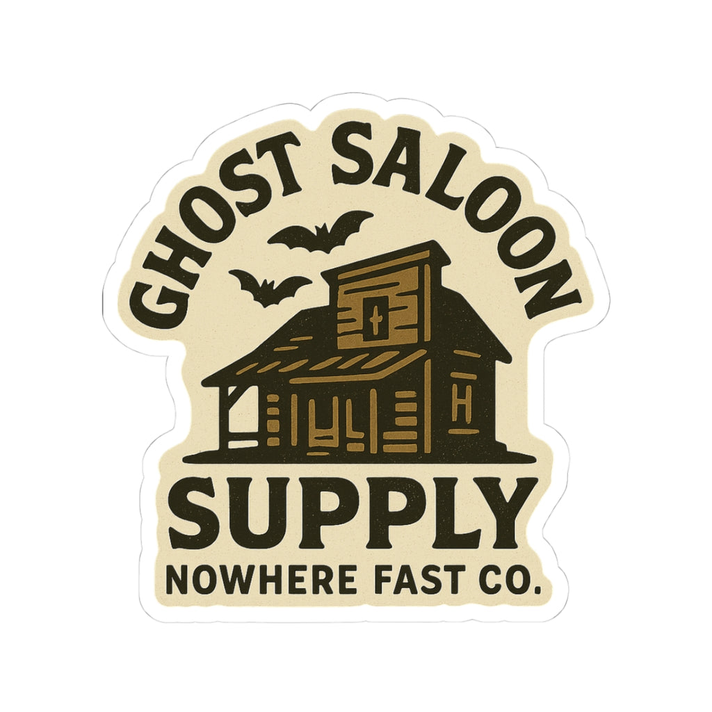 Ghost Saloon Supply Sticker