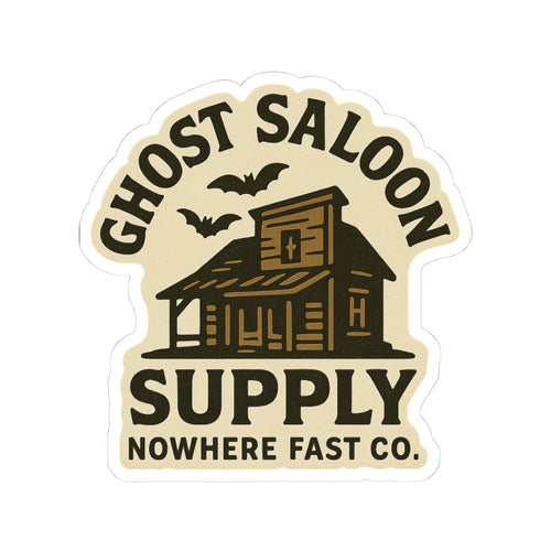 Ghost Saloon Supply Sticker