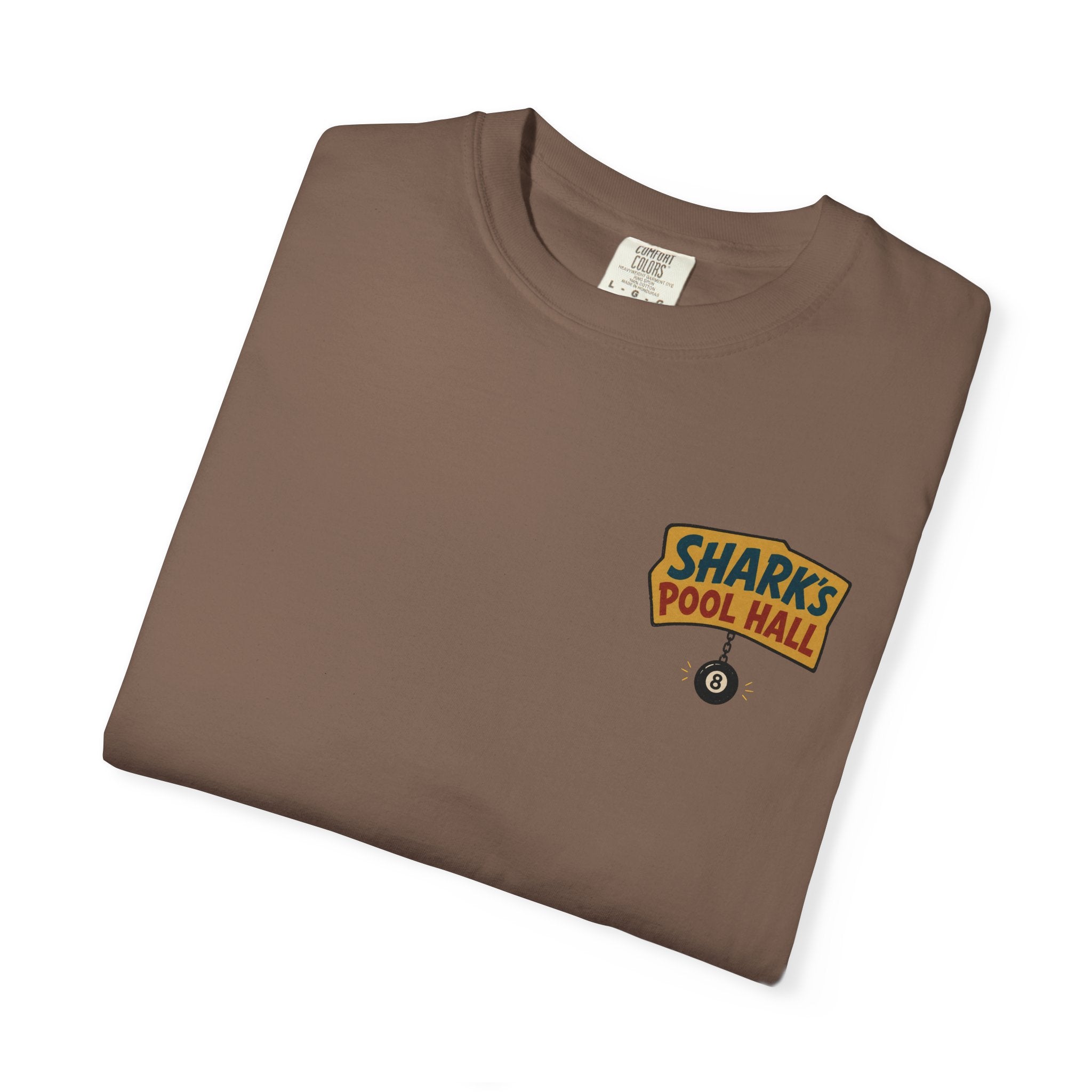 Rack ’Em Up! Retro Shark Pool Hall T-Shirt