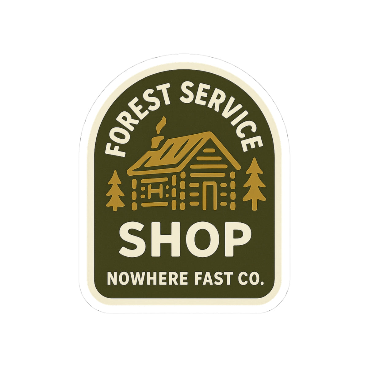 "Forest Service Shop" Sticker