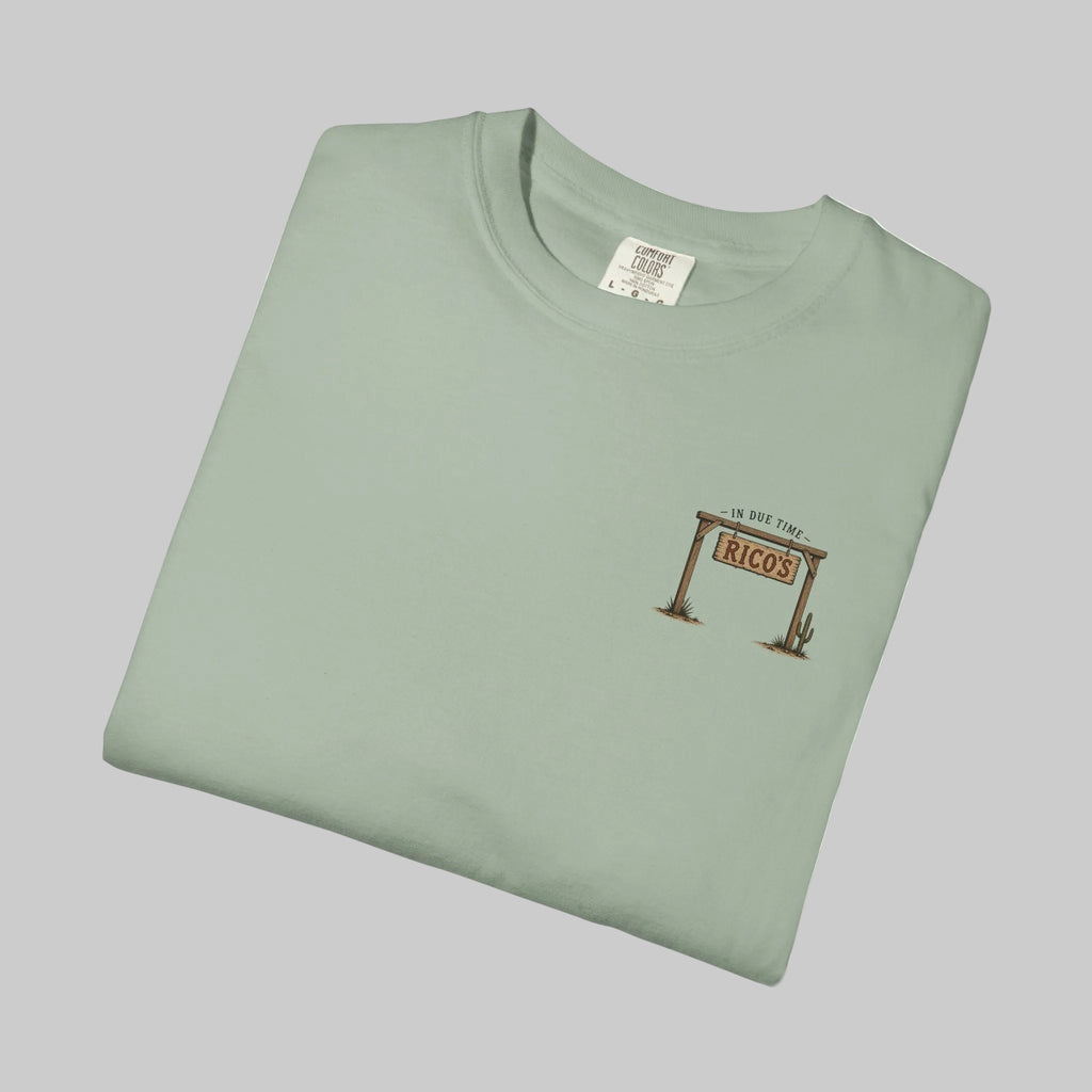 Vintage Desert Tee — “Dry Season — In Due Time” Rico’s Roadside Lizard