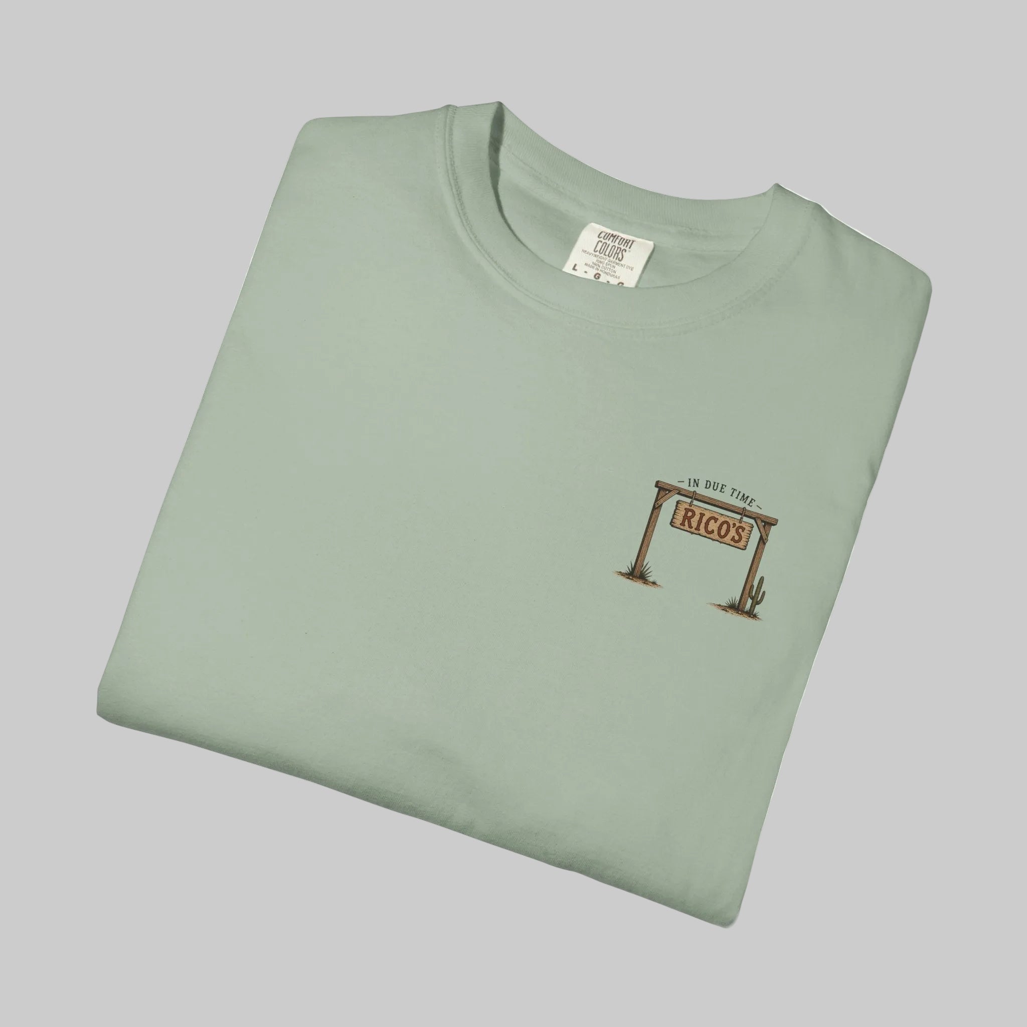 Vintage Desert Tee — “Dry Season — In Due Time” Rico’s Roadside Lizard