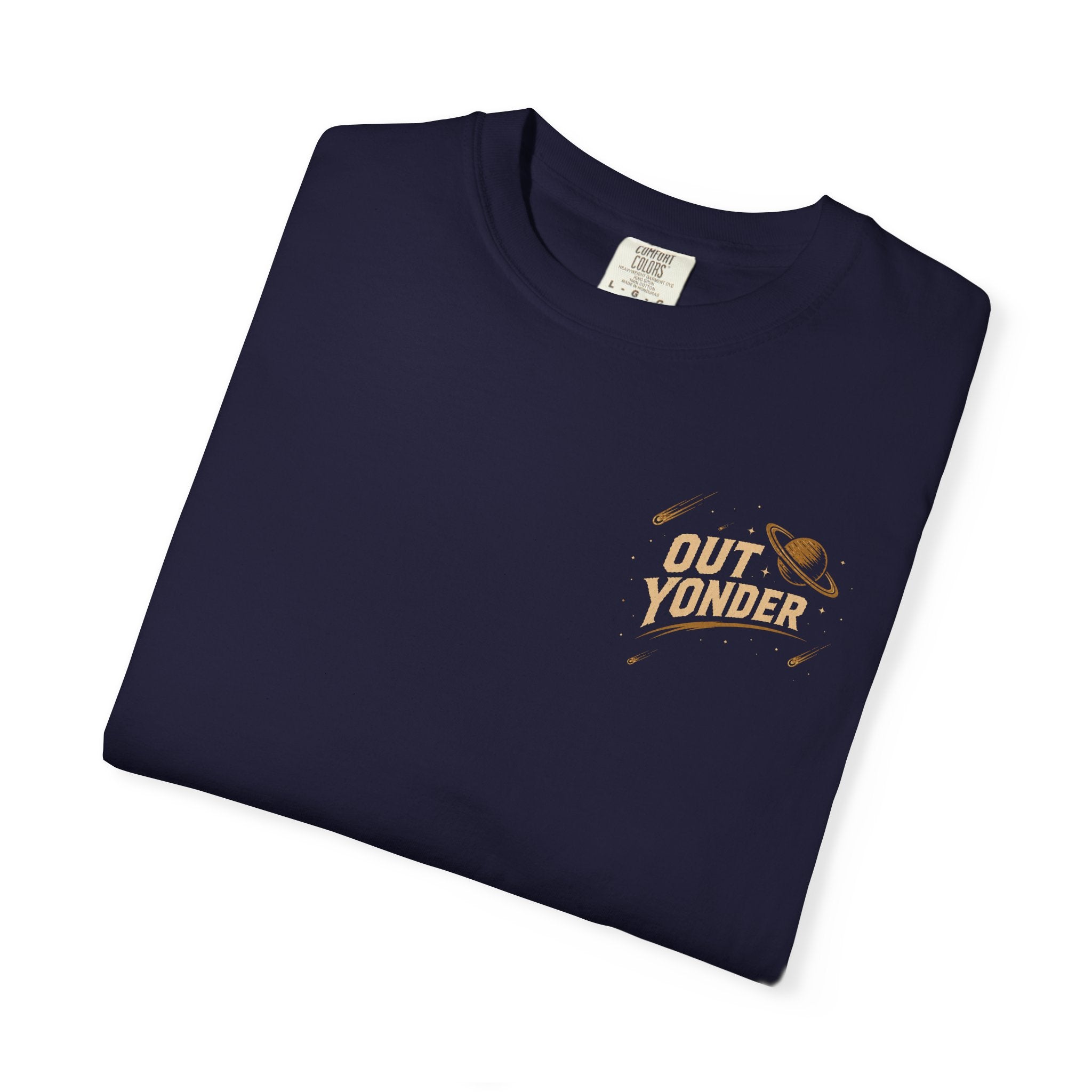 Out Yonder Cowboy Astronaut T-Shirt — Retro Western Space Graphic